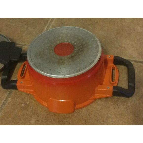 BergHOFF Virgo 11'' Long Stock Pot 7.7 Qt. Orange - Induction Cookware Nonstick - Picture 9 of 12